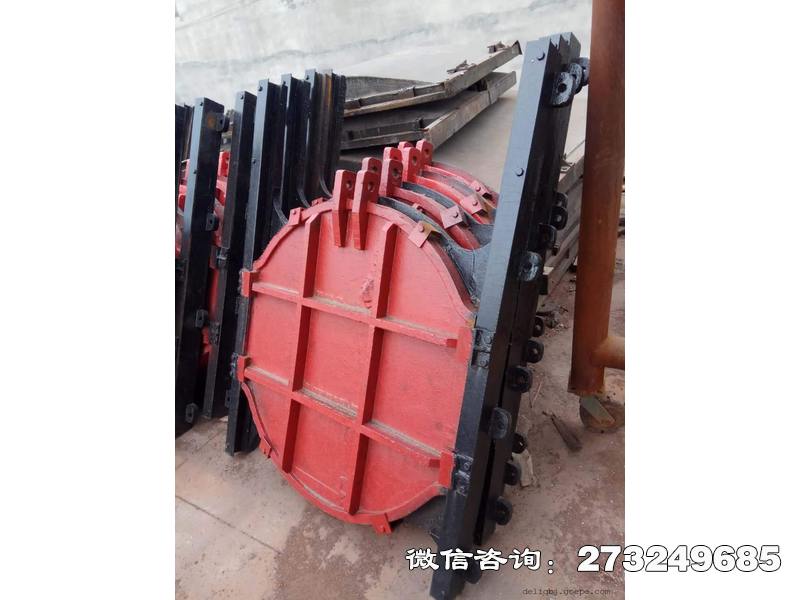 岚山排水铸铁镶铜圆闸门